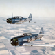 Dos T-6 Texan en 1943